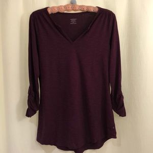 Horny Toad, V Neck top. M